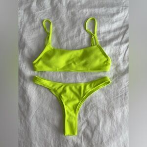 Neon Yellow Bikini Set